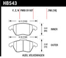 Hawk Brake Pad Set HB543Z.760 Performance Ceramic-2