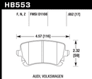 Hawk Brake Pad Set HB553Z.652 Performance Ceramic-2
