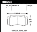 Hawk Brake Pad Set HB563Z.656 Performance Ceramic-2