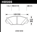 Hawk Brake Pad Set HB566z.688 Performance Ceramic-2