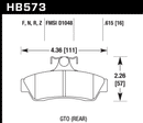 Hawk Brake Pad Set HB573Z.615 Performance Ceramic-2
