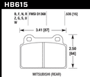 Hawk Brake Pad Set HB615G.535 DTC-60-2