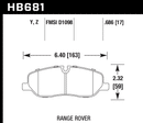 Hawk Brake Pad Set HB681Z.686 Performance Ceramic-2