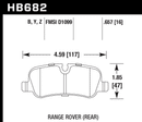 Hawk Brake Pad Set HB682Z.657 Performance Ceramic-2
