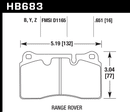 Hawk Brake Pad Set HB683Z.651 Performance Ceramic-2
