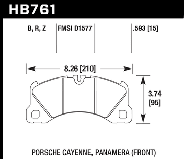 Hawk Brake Pad Set HB761Z.593 Performance Ceramic - 0