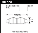 Hawk Brake Pad Set HB773Z.664 Performance Ceramic-2