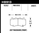 Hawk Brake Pad Set HB913Z.659 Performance Ceramic-2