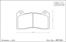 Endless Brake Pad Set HP744 MX72-2