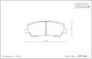Endless Brake Pad Set HP768 MX72-2