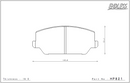 Hyundai i30N Front Endless Brake Pad Set HP821 MX72-2
