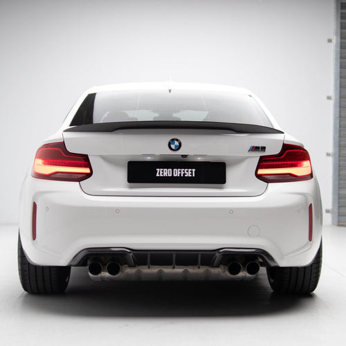 Zero Offset M Performance Style Carbon Fiber Rear Diffuser Pre-Pregged Dry Carbon Fiber for BMW M2 F87 2016-2021 - MODE Auto Concepts