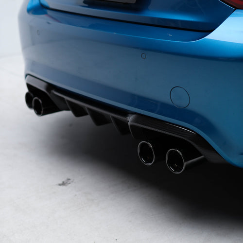 Zero Offset M Performance Style Carbon Fiber Rear Diffuser Pre-Pregged Dry Carbon Fiber for BMW M2 F87 2016-2021 - MODE Auto Concepts