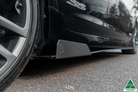 FLOW Designs  VE Commodore S1 Sedan Side Skirt Splitter Winglets (Pair) - MODE Auto Concepts