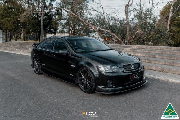 FLOW Designs  VE Commodore S1 Sedan Front Lip Splitter Extensions (Pair) - MODE Auto Concepts
