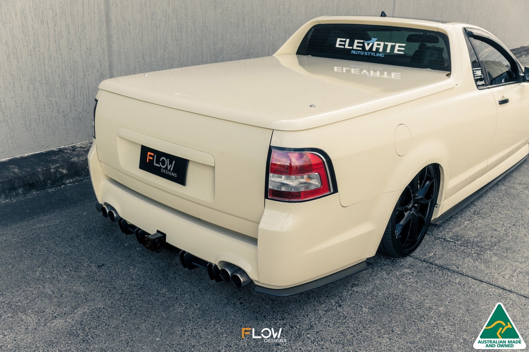 FLOW Designs  VE Commodore Ute Flow-Lock Rear Diffuser - 0