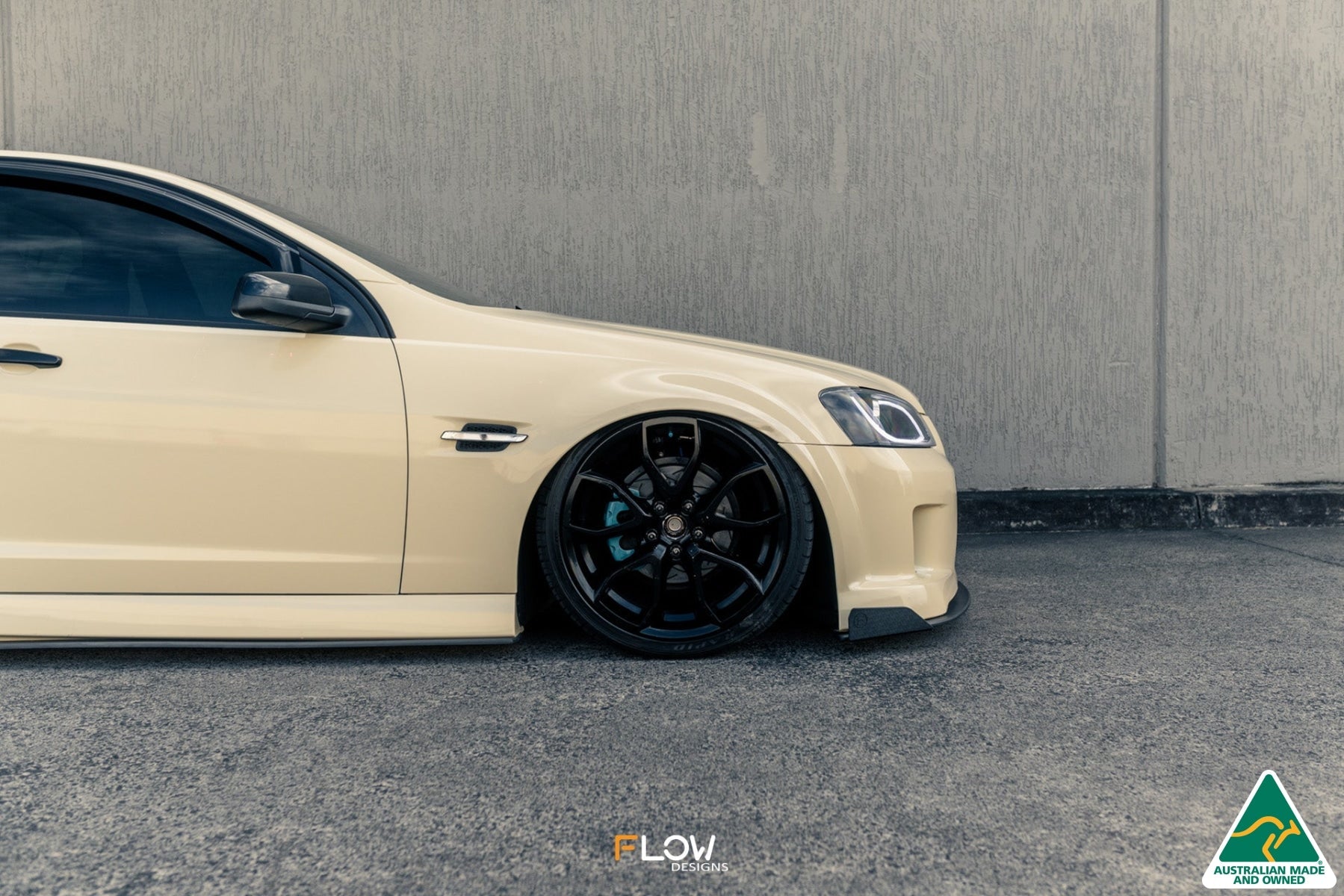 FLOW Designs  VE Commodore Ute Front Lip Splitter Winglets (Pair) - MODE Auto Concepts