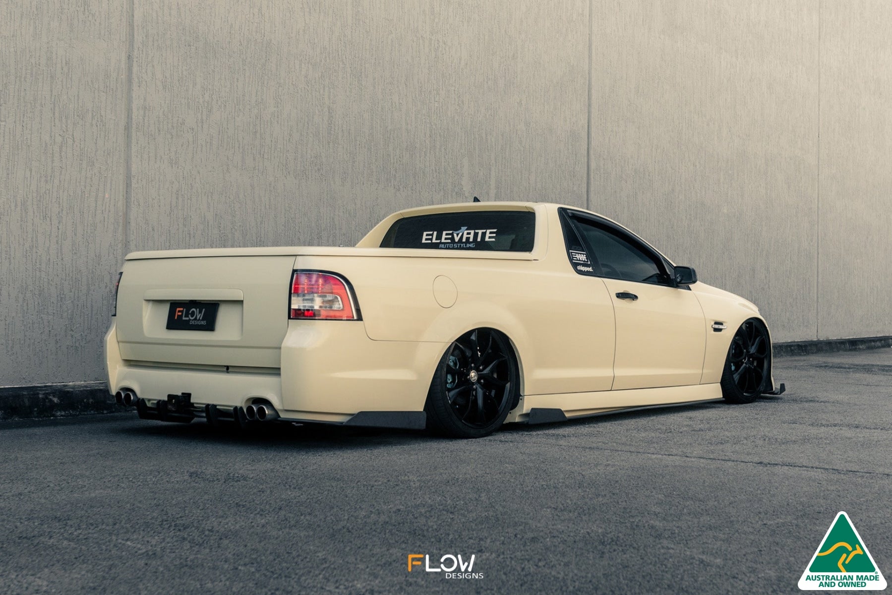 FLOW Designs  VE Commodore Ute Rear Spats (Pair) - MODE Auto Concepts