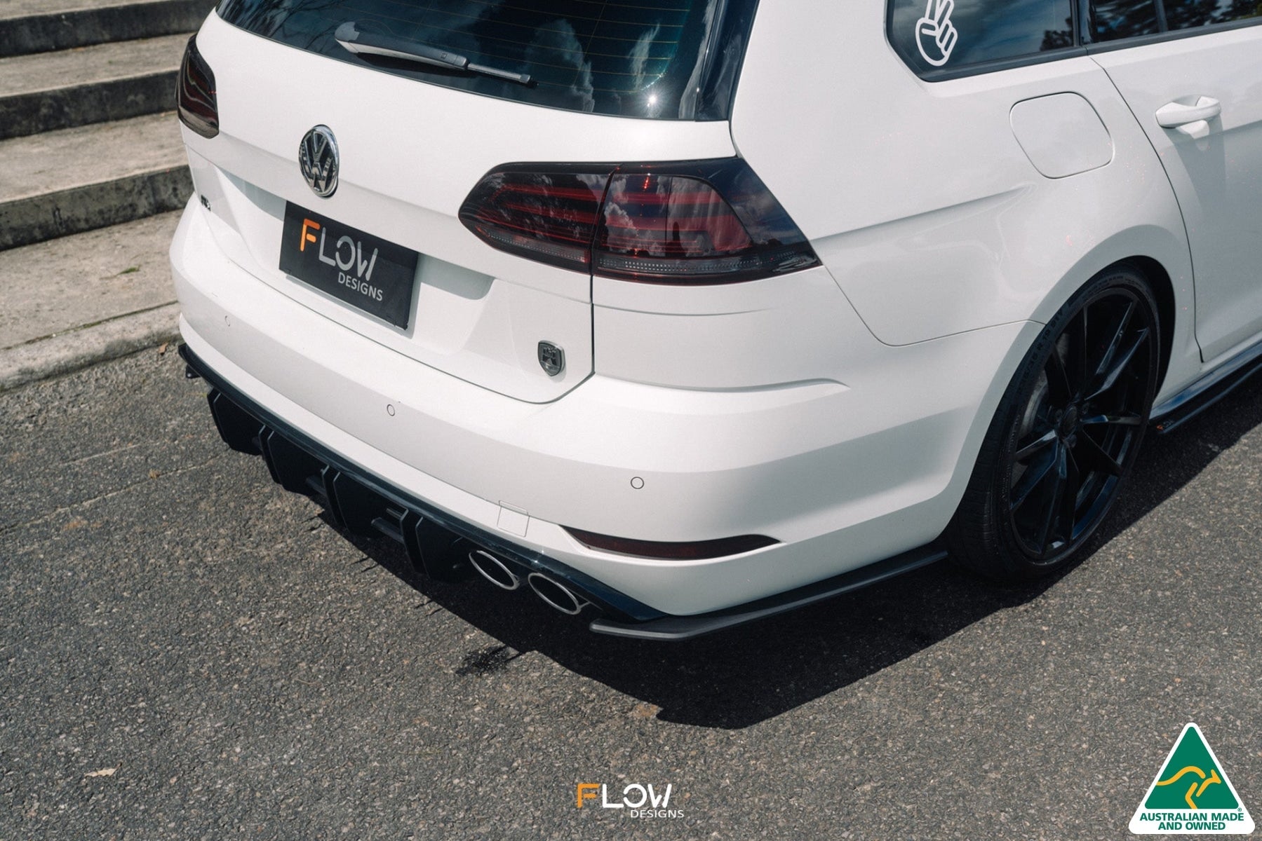 FLOW Designs  MK7.5 Golf R Wagon Flow-Lock Rear Diffuser - MODE Auto Concepts
