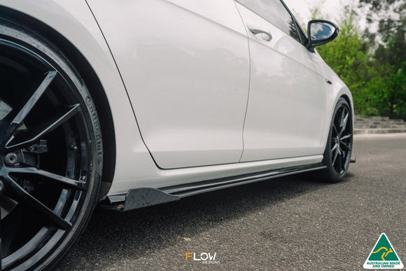 FLOW Designs  MK7.5 Golf R Wagon Side Skirt Splitter Winglets (Pair) - MODE Auto Concepts