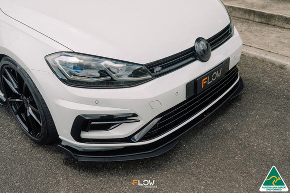 FLOW Designs  MK7.5 Golf R Wagon Front Lip Splitter Extensions (Pair) - MODE Auto Concepts
