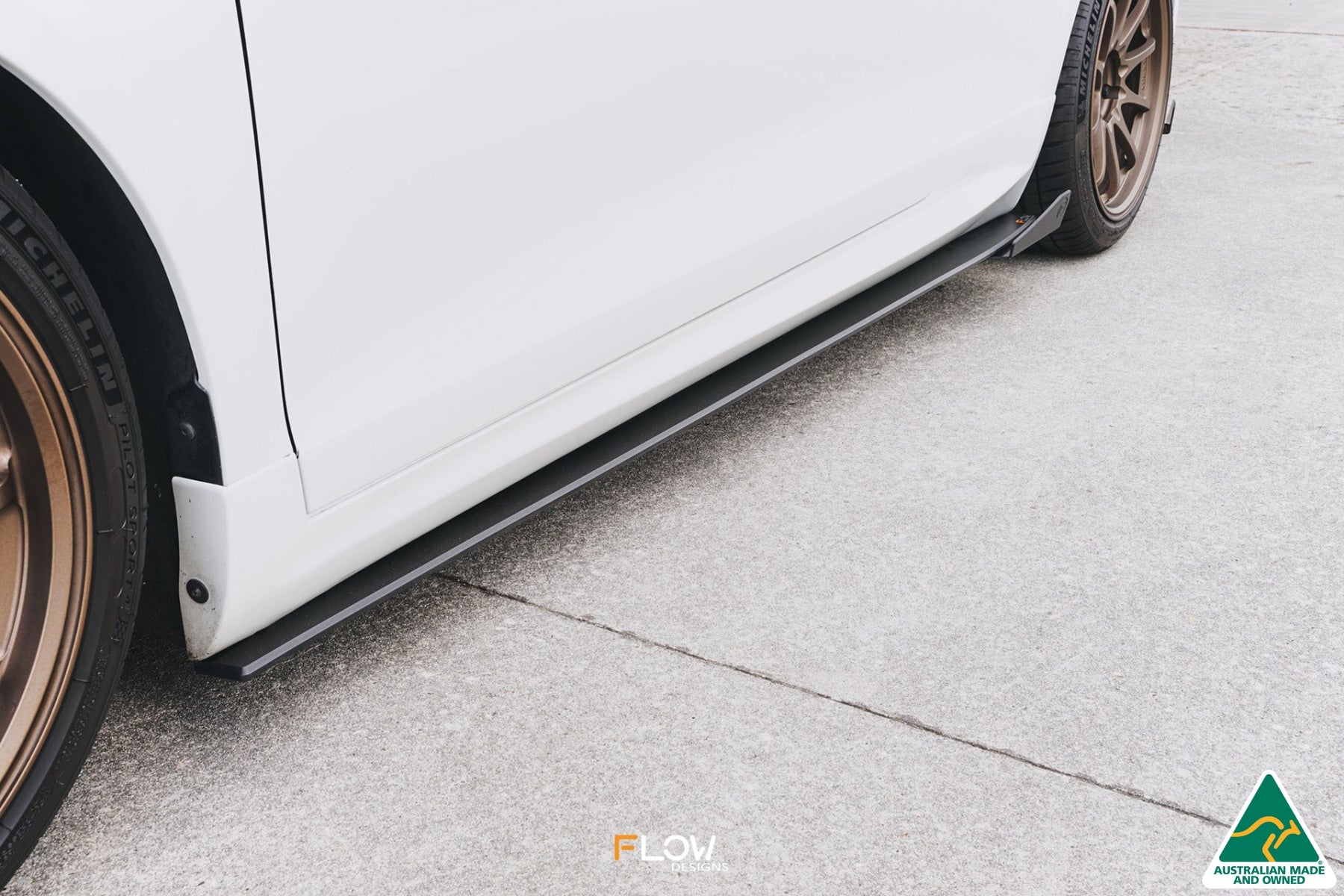 FLOW Designs  Scirocco R FL V3 Side Skirt Splitter Winglets (Pair) - MODE Auto Concepts