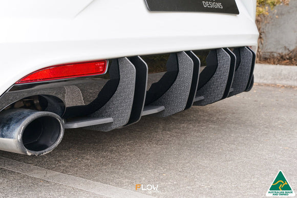FLOW Designs  Scirocco R FL V3 Flow-Lock Rear Diffuser - MODE Auto Concepts