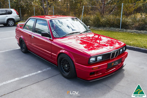 FLOW Designs  E30 M-Tech 2 Front Lip Splitter - MODE Auto Concepts