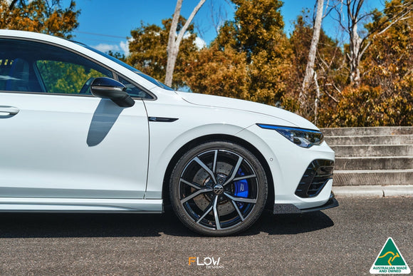 FLOW Designs  MK8 Golf R Front Lip Splitter Winglets (Pair) - MODE Auto Concepts