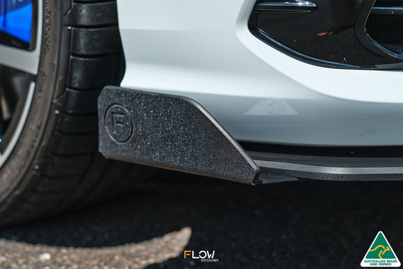 FLOW Designs  MK8 Golf R Front Lip Splitter Winglets (Pair) - MODE Auto Concepts