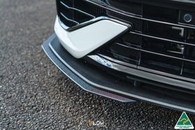 FLOW Designs  MK8 Golf R Front Lip Splitter Extensions (Pair) - MODE Auto Concepts