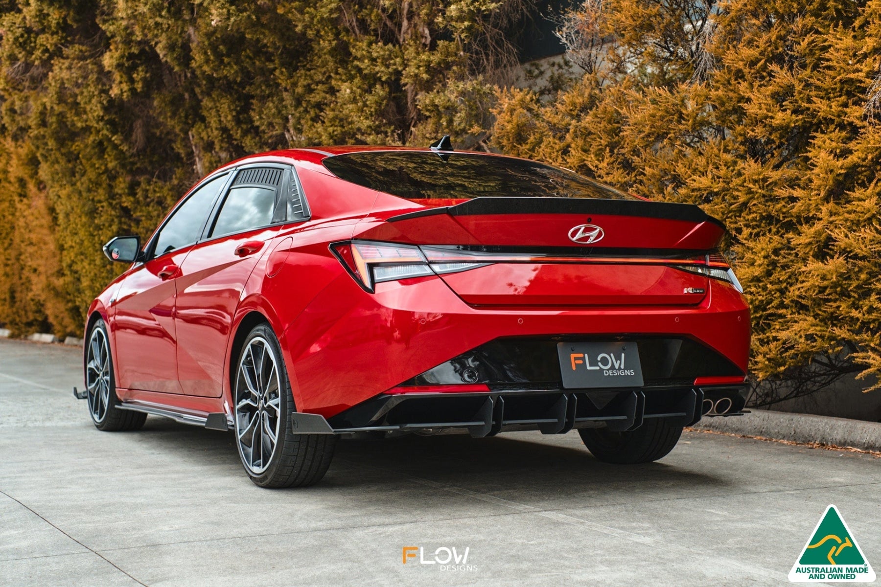 FLOW Designs  CN7 i30 N Line Sedan 2020 - 2022 Flow-Lock Rear Diffuser - MODE Auto Concepts