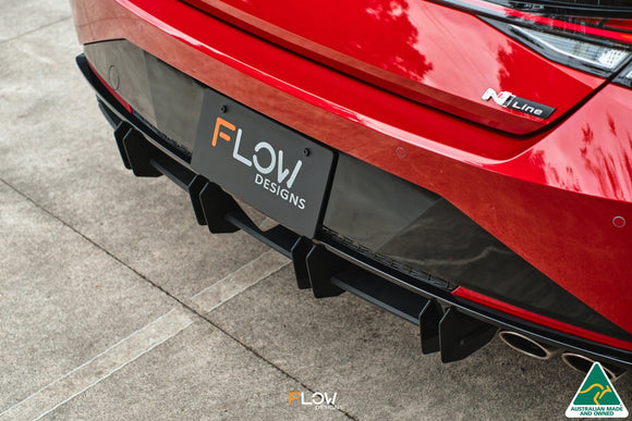 FLOW Designs  CN7 i30 N Line Sedan 2020 - 2022 Flow-Lock Rear Diffuser - MODE Auto Concepts