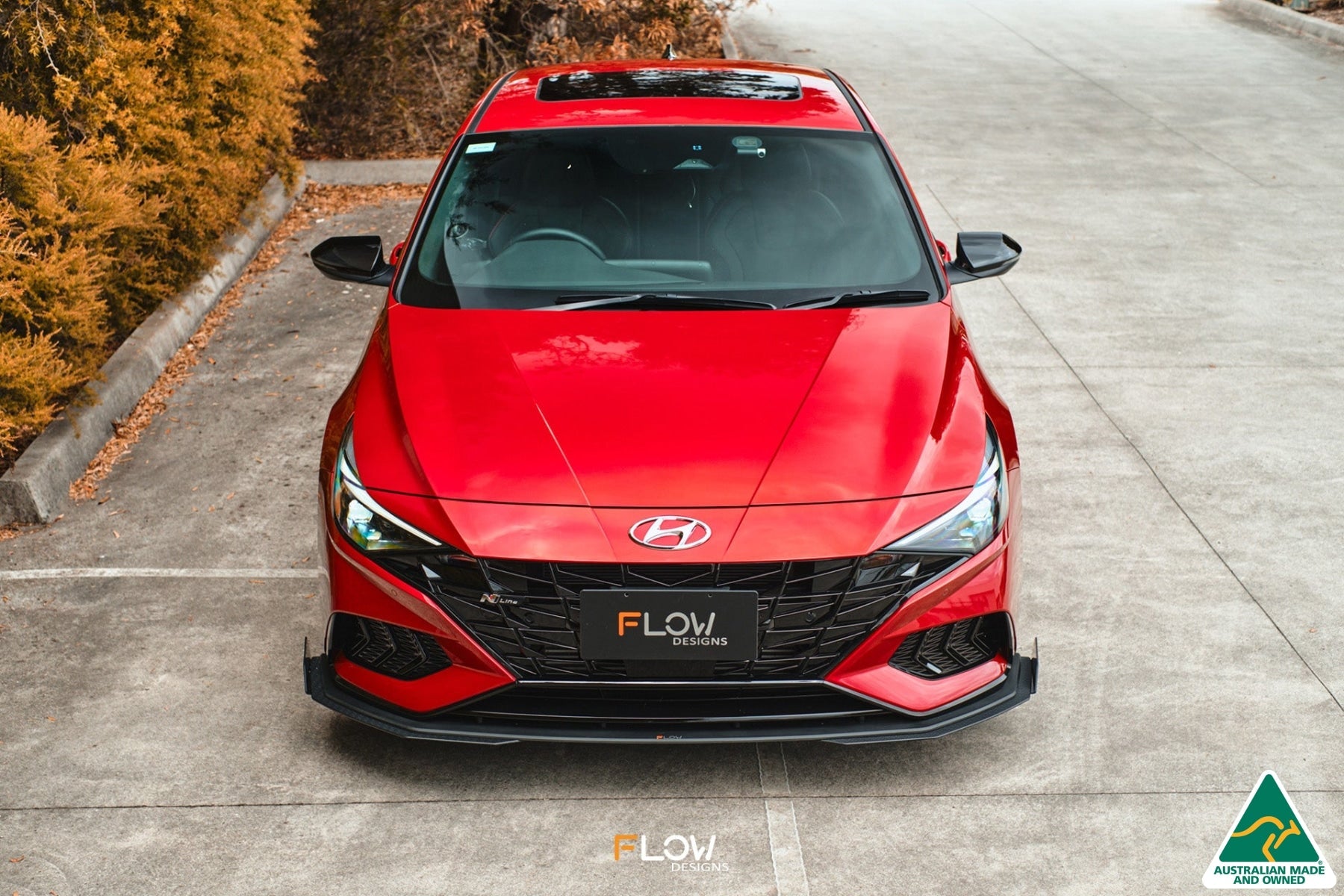 FLOW Designs  CN7 i30 N Line Sedan 2020 - 2022 Front Lip Splitter Extensions (Pair) - MODE Auto Concepts