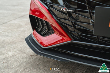 FLOW Designs  CN7 i30 N Line Sedan 2020 - 2022 Front Lip Splitter Extensions (Pair) - MODE Auto Concepts
