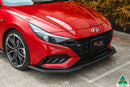 FLOW Designs  CN7 Elantra N Line Sedan 2020 Front Lip Splitter Extensions (Pair) - MODE Auto Concepts