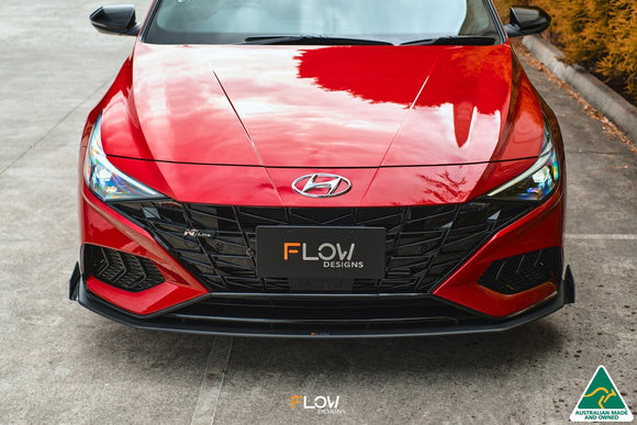 FLOW Designs  CN7 i30 N Line Sedan 2020 - 2022 Front Lip Splitter Winglets (Pair) - MODE Auto Concepts