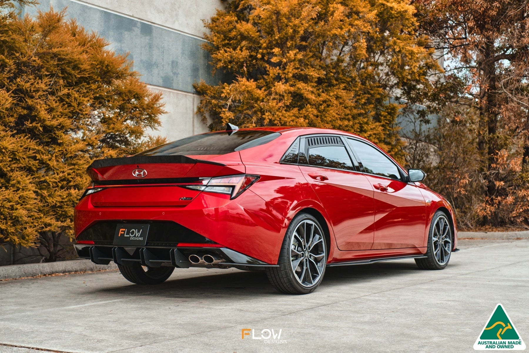 FLOW Designs  CN7 i30 N Line Sedan 2020 - 2022 Flow-Lock Rear Diffuser - MODE Auto Concepts