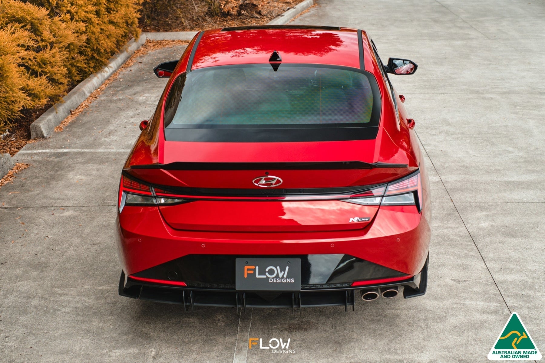 FLOW Designs  CN7 Elantra N Line Sedan 2020 Rear Spats (Pair) - MODE Auto Concepts