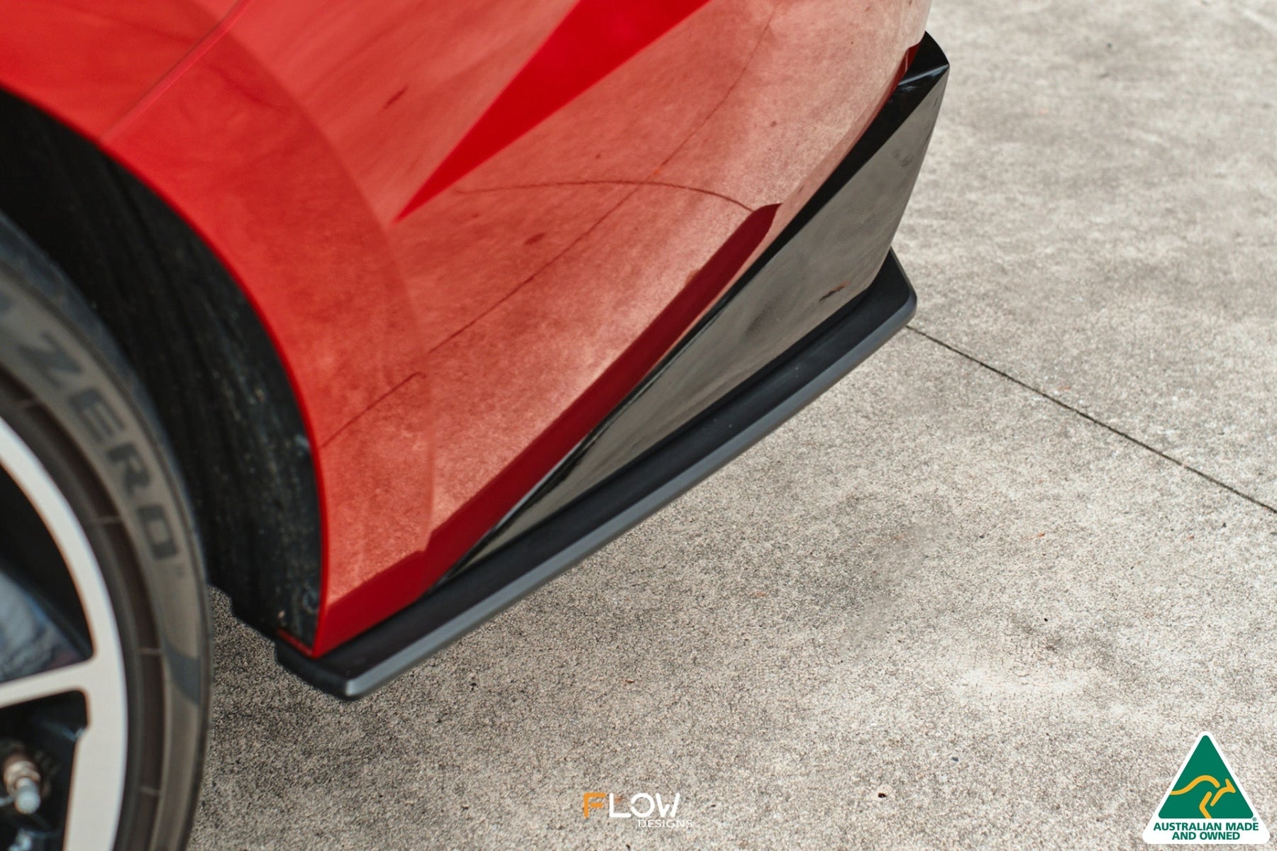 FLOW Designs  CN7 i30 N Line Sedan 2020 - 2022 Rear Spats (Pair) - MODE Auto Concepts