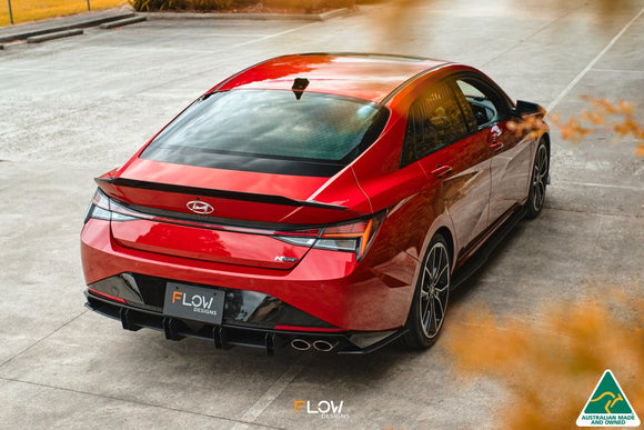 FLOW Designs  CN7 i30 N Line Sedan 2020 - 2022 Rear Spoiler Extension - MODE Auto Concepts