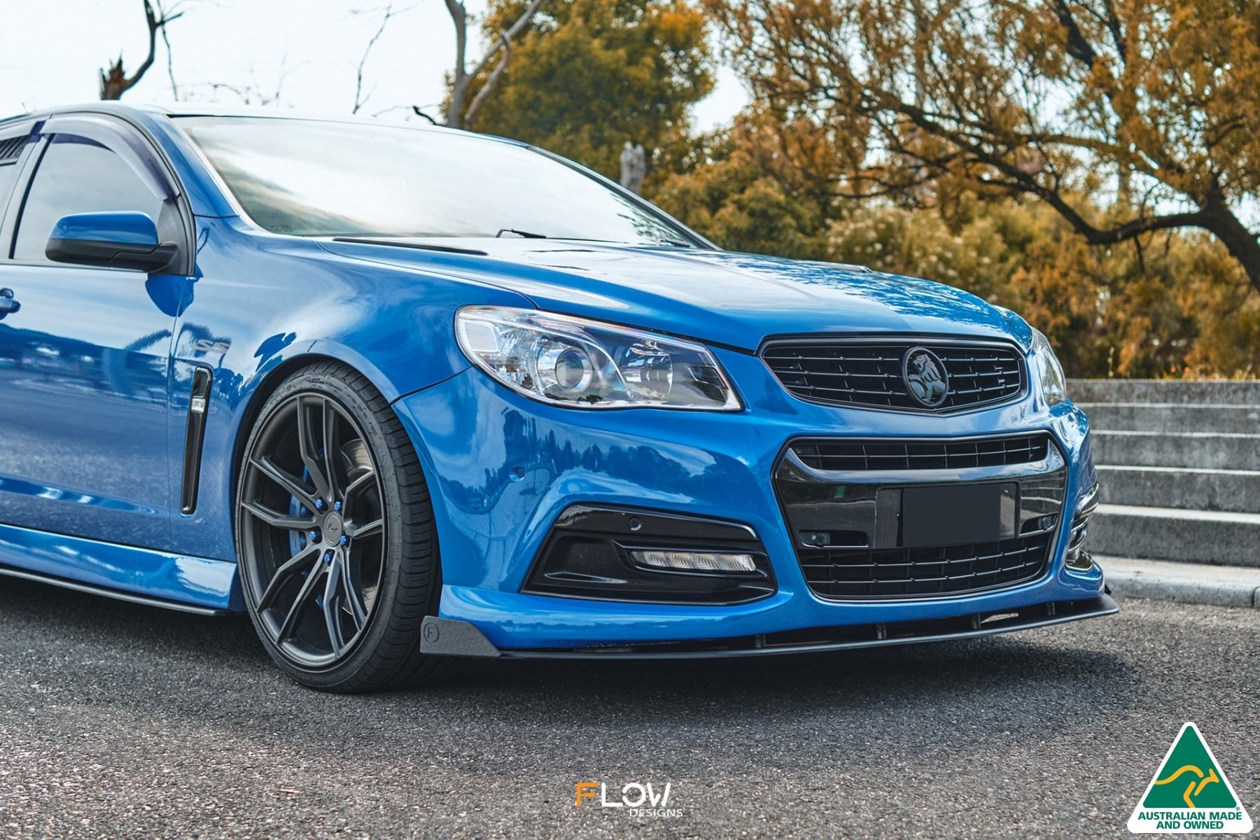 FLOW Designs  VF Commodore S1 Wagon Front Lip Splitter Winglets (Pair) - MODE Auto Concepts
