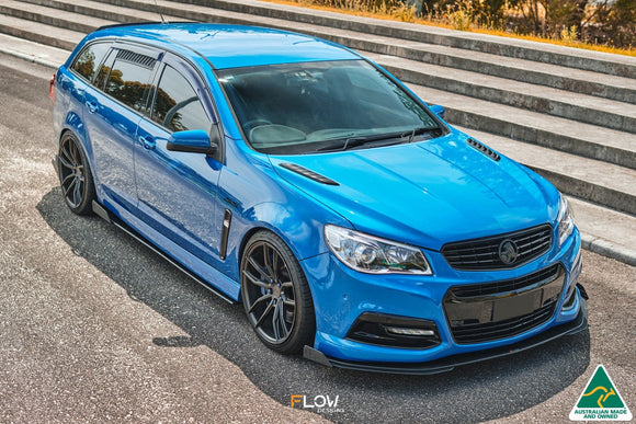 FLOW Designs  VF Commodore S1 Wagon Side Skirt Splitter Winglets (Pair) - MODE Auto Concepts