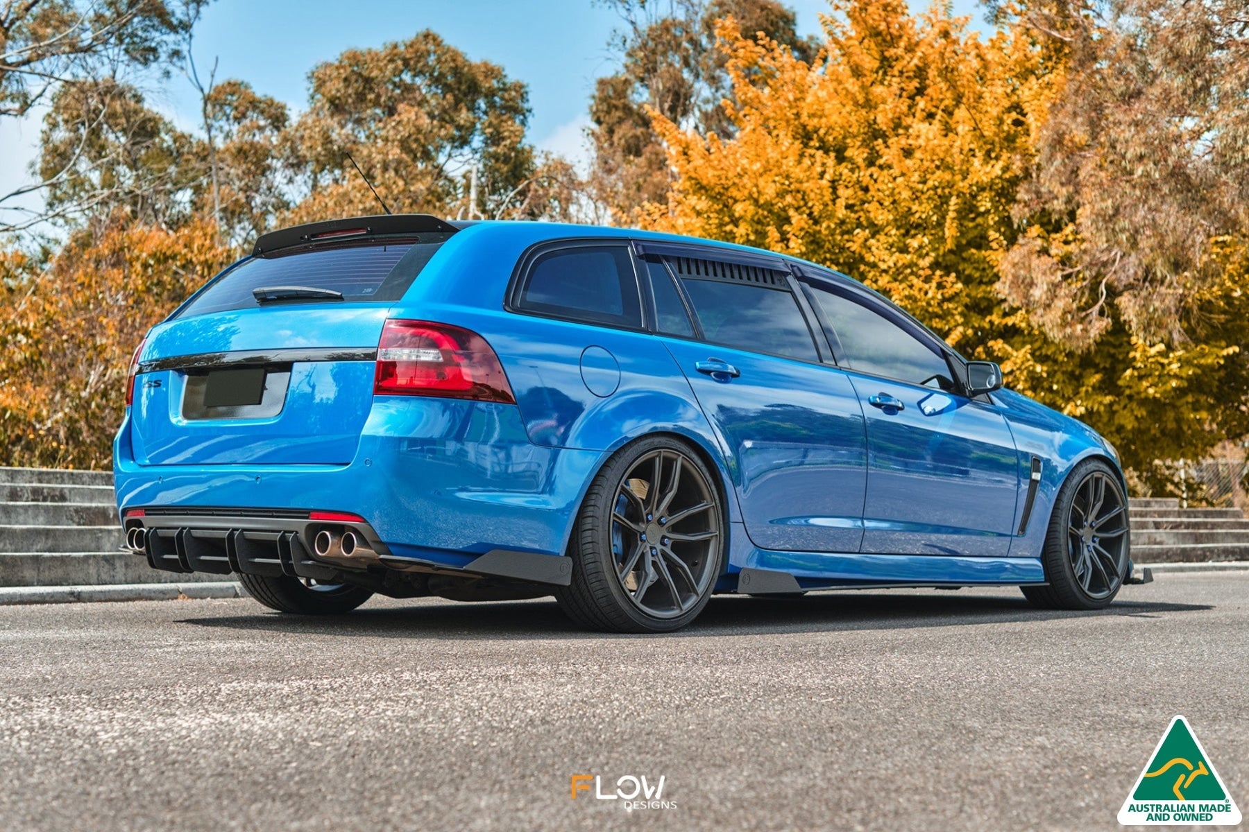 FLOW Designs  VF Commodore S1 Wagon Rear Spat Winglets (Pair) - MODE Auto Concepts