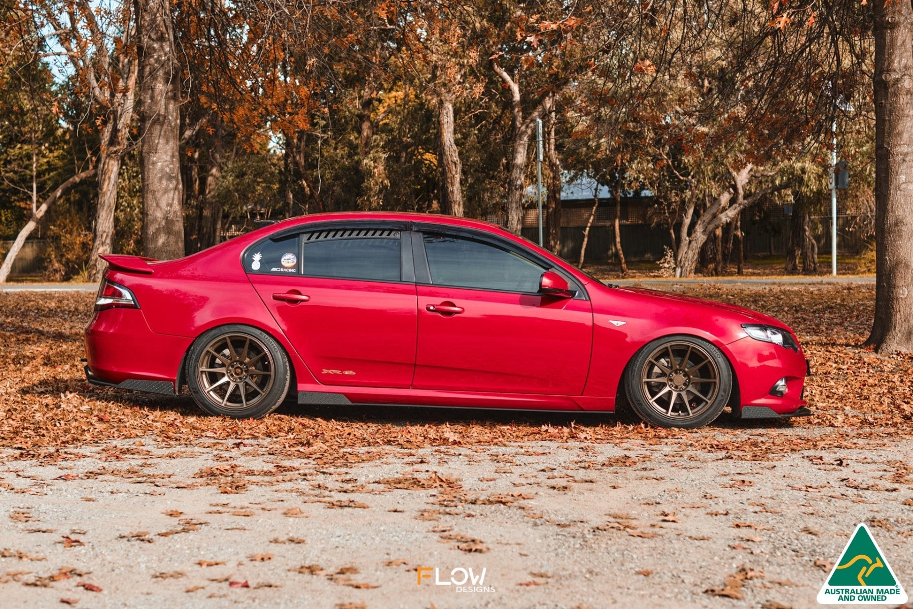 FLOW Designs  MK1 Falcon FG Side Skirt Splitters (Pair) - MODE Auto Concepts