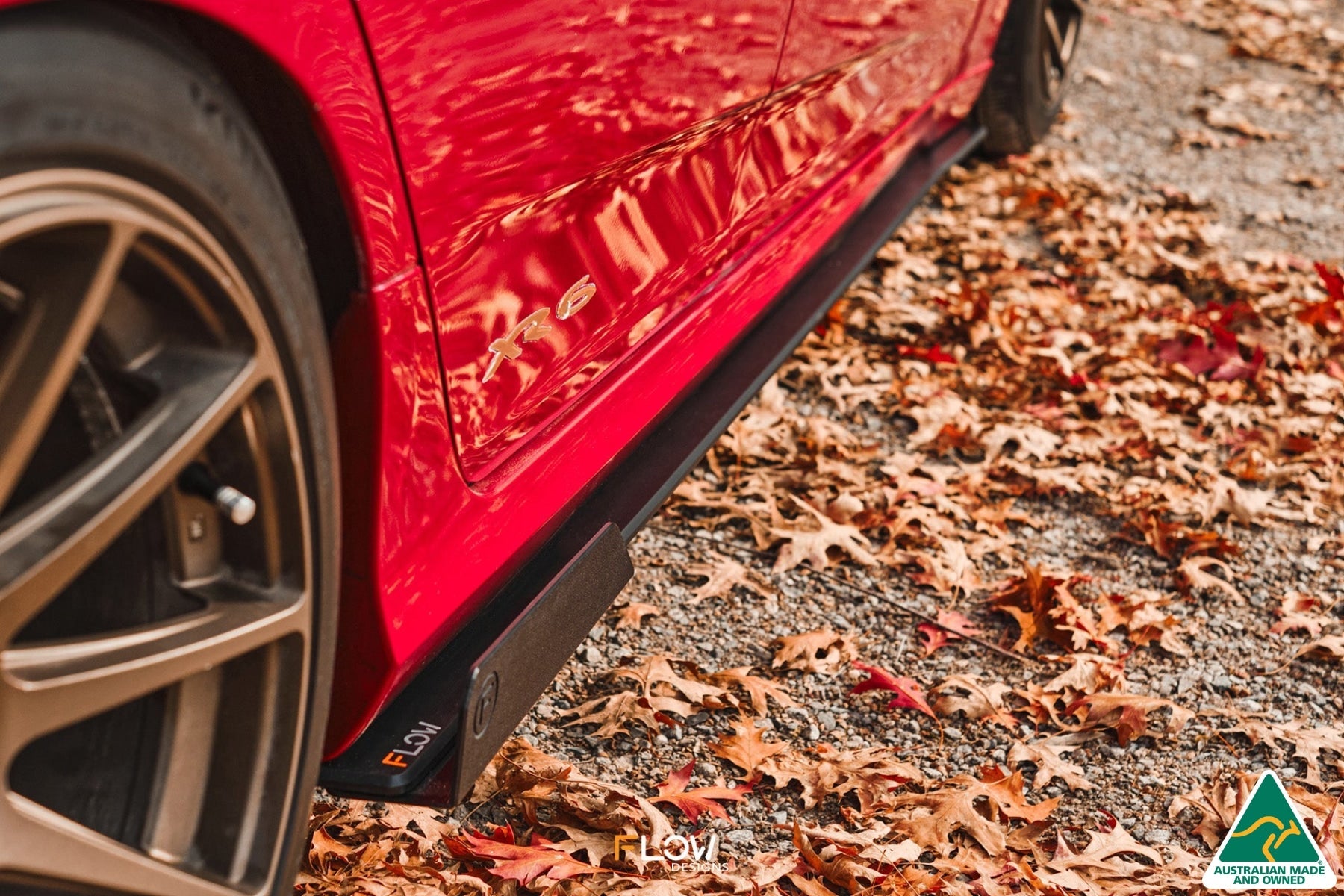 FLOW Designs  MK1 Falcon FG Side Skirt Splitters (Pair) - MODE Auto Concepts