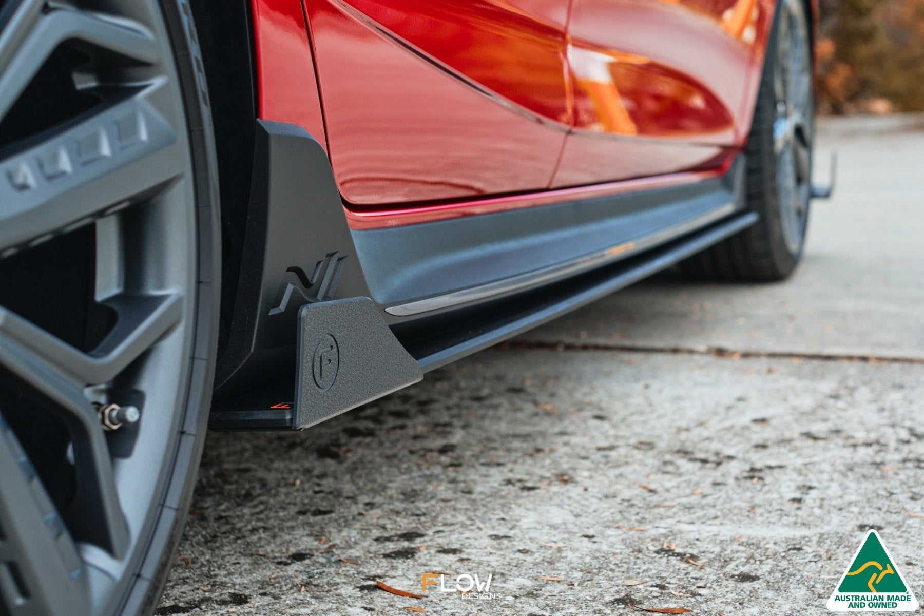 FLOW Designs  i20 N BC3 Side Skirt Splitters (Pair) - MODE Auto Concepts