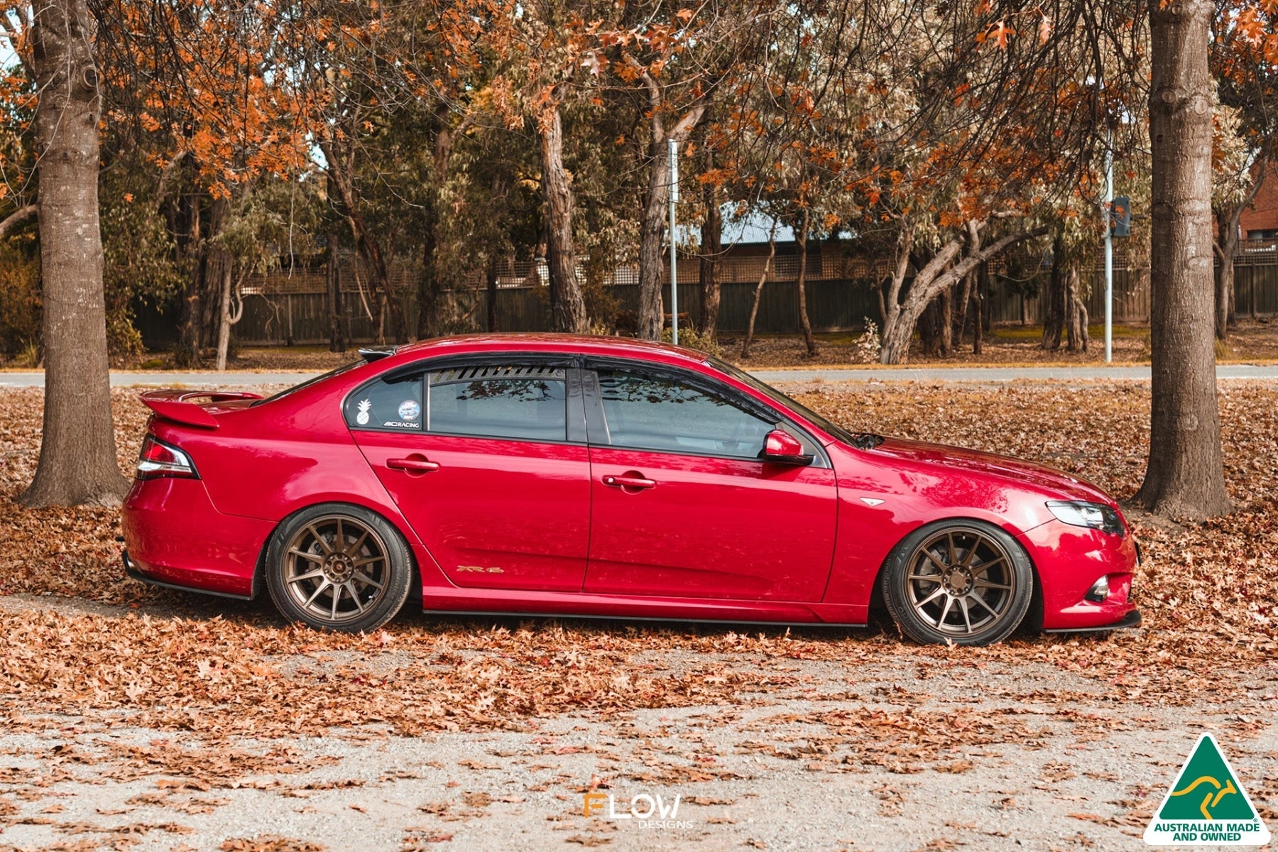 FLOW Designs  MK1 Falcon FG Side Skirt Splitters (Pair) - MODE Auto Concepts