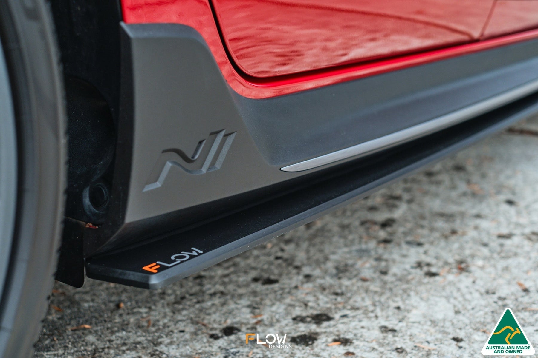 FLOW Designs  i20 N BC3 Side Skirt Splitters (Pair) - MODE Auto Concepts