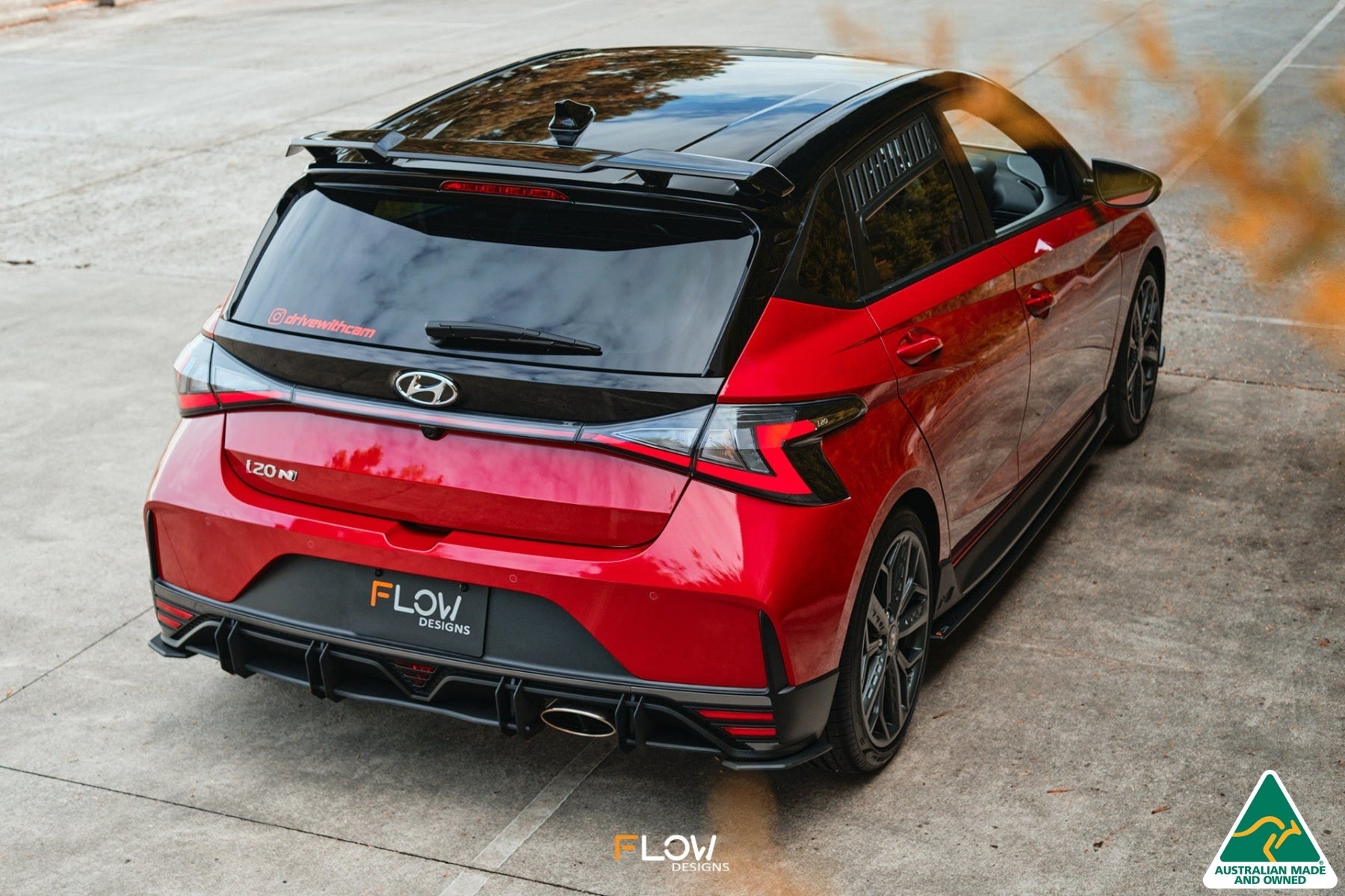 FLOW Designs  i20 N BC3 Rear Spats (Pair) - MODE Auto Concepts